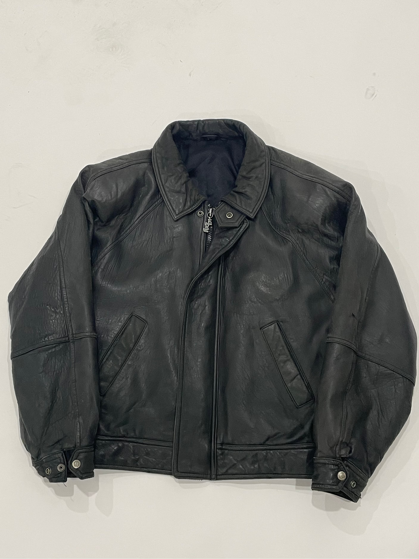 Vanta Black Leather Jacket