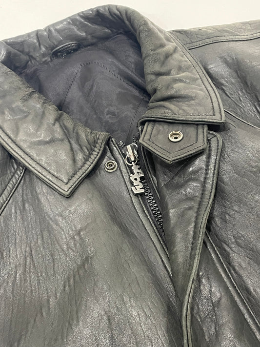 Vanta Black Leather Jacket